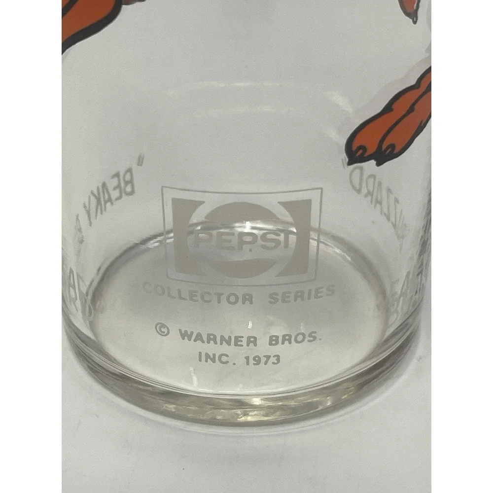 Vintage 1973 Looney Tunes Beaky Buzzard Pepsi Collector Series Glass